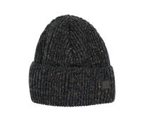 Beanie MAXIMO, Jungen, Gr. 51/53, carbonmeliert, Strick, Materialmix, mehrfarbig, Mützen Beanie, wärmend, mehrfarbig, mit breitem Umschlag, gefüttert (17651965-51)