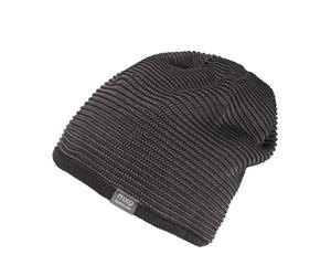 Beanie MAXIMO, Jungen, Gr. 51/53, grau (midnight, holzkohle), Strick, Baumwolle, mehrfarbig, Mützen Beanie, gefüttert, wärmend (37139546-51) midnight, holzkohle