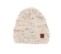 Beanie MAXIMO, Mädchen, Gr. 51/53, beige (beigemeliert), Strick, Materialmix, mehrfarbig, Mützen Beanie, wärmend, mehrfarbig, mit breitem Umschlag, gefüttert (20606740-51) beigemeliert