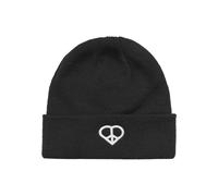 Beanie MISS TEE "Miss Tee Peace Sign Heavy Knit Beanie", Damen, Gr. onesize, schwarz, Kunstfaser, Mützen Beanie (77088535-0) schwarz