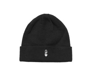 Beanie MISS TEE "Miss Tee Queen Card Heavy Knit Beanie", Damen, Gr. onesize, schwarz, Kunstfaser, Mützen Beanie (93600347-0) schwarz