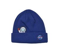Mister Tee Unisex NASA Embroidery Beanie Kids royal, L/XL