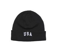 Beanie MISTERTEE "MisterTee USA Beanie", Herren, Gr. onesize, schwarz, Kunstfaser, Mützen Beanie (24050659-0) schwarz