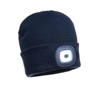 Mütze mit wiederaufladbaren LED marine Blau