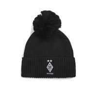 Beanie PUMA "Borussia Mönchengladbach Essentials Beanie Jugendliche", Jungen, Gr. onesize, weiß (schwarz, weiß), Obermaterial: 100% Polyester. Unteres Futter: 100% Polyester, Mützen Beanie (49022801-0