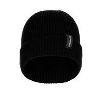 Beanie REUSCH "Eddie", Damen, schwarz, 100% Polyacryl, unifarben, Mützen Beanie, mit dezentem Marken-Label (89644636-0) schwarz