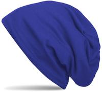Beanie STYLEBREAKER "Unifarbene Beanie Mütze mit Fleece", Herren, blau (royalblau), 50% Viskose CV. 50% Polyester PES., Modisch, Mützen Beanie (13185418-0) royalblau