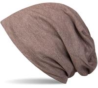Beanie STYLEBREAKER "Unifarbene Beanie Mütze mit Fleece", Herren, braun, 50% Viskose CV. 50% Polyester PES., Modisch, Mützen Beanie (64301559-0) braun