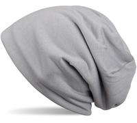 Beanie STYLEBREAKER "Unifarbene Beanie Mütze mit Fleece", Herren, grau, 50% Viskose CV. 50% Polyester PES., Modisch, Mützen Beanie (86730537-0) grau