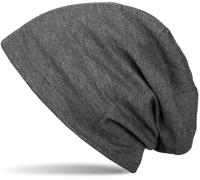 Beanie STYLEBREAKER "Unifarbene Beanie Mütze mit Fleece", Herren, grau (anthrazit meliert), 50% Viskose CV. 50% Polyester PES., Modisch, Mützen Beanie (57262411-0) anthrazit meliert