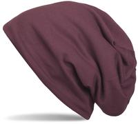 Beanie STYLEBREAKER "Unifarbene Beanie Mütze mit Fleece", Herren, lila (violett), 50% Viskose CV. 50% Polyester PES., Modisch, Mützen Beanie (42724611-0) violett