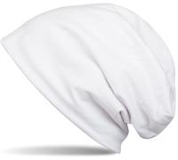 Beanie STYLEBREAKER "Unifarbene Beanie Mütze mit Fleece", Herren, weiß, 50% Viskose CV. 50% Polyester PES., Modisch, Mützen Beanie (38477840-0) weiß
