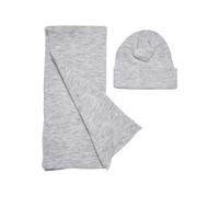 Beanie URBAN CLASSICS "Urban Classics Unisex Recycled Basic Beanie and Scarf Set", Herren, Gr. onesize, erdgrau, Kunstfaser, Mützen Beanie (17802950-0) erdgrau