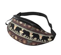 Bear Bauchtasche für Herren und Damen, leicht, verstellbar, modische Hüfttasche für Reisen, Wandern, Laufen