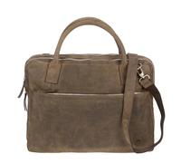 Bear Design Businesstasche DARK NATURE Herren Damen braun Leder Umhängetasche 42x31cm - braun Leder HD30203
