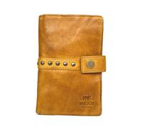 Bear Design Geldbörse »Sanne«, Damenbörse, Portemonnaie, knautschiges Leder in ocker gelb, 8 Kartenfächer