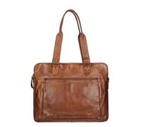 Bear Design Cow Lavato Laptop-Umhängetasche cognac