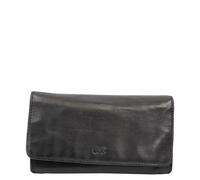 Bear Design Geldbörse »Cow Lavato«, Damenbörse, Portemonnaie, knautschiges Leder, 12 Kartenfächer, schwarz