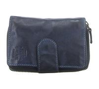 Bear Design Geldbörse »Ciro«, Damenbörse, Portemonnaie, knautschiges Leder in blau, 10 Kartenfächer, blue