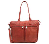 Bear Design Damen Leder Tasche, Schultertasche, Handtasche,Shopper Binni, Leder Henkeltasche, Damen Business, Büro, College Tasche