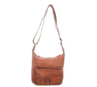 Bear Design Umhängetasche Anna, Handtasche, Shopper, Damen Schultertasche 30cm, weiches Leder, cognac