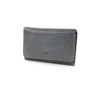 Bear Design Geldbörse Damen „Flappie“ CL 15572 - Leder Portemonnaie in klassischem Design - Brieftasche mit Kartenfächern, Münzfach & Scheinfächern (Jeans)