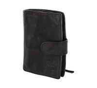 Bear Design Kleine Herren Geldbörse, Portemonnaie CL527 gewaschenes Leder, Hochformat in Used Look