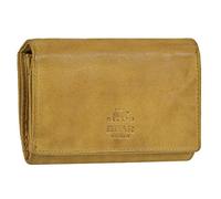 Bear Design Geldbörse »Lieke«, Damenbörse, Portemonnaie, knautschiges Leder in ocker gelb, 9 Kartenfächer, kompakt, ochre