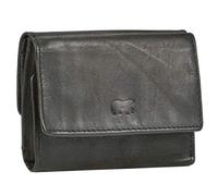 Bear Design Portemonnaie Geldbörse Leder Minibörse 10x7,5cm schwarz