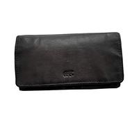 Bear Design Set Damen Geldbörse, Portemonnaie CL9918 Leder Vintage Look schwarz