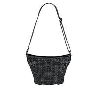 Bear Design Shopper Beutel- / Schultertasche CL32503 geflochtenes gewaschenes Leder, Mittelgroß