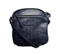 Bear Design Unisex Leder Tasche Umhängetasche Crossbody Vinatge Leder Used Look, Damen Schultertasche klein