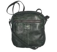 Bear Design Unisex Leder Tasche Umhängetasche Crossbody Vinatge Leder Used Look, Damen Schultertasche klein