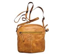 Bear Design Unisex Leder Tasche Umhängetasche Crossbody Vinatge Leder Used Look, Damen Schultertasche klein