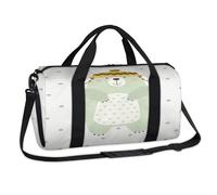 Bear Sports Duffel Bags Bear Funny Weekend Overnight Bag Casual Tote Holdall Travel Gym Luggage Duffel Bag for Kids Girls Boys Women Men