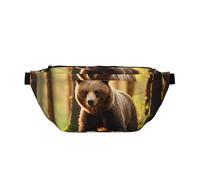 Bear Wallpapers1 Bauchtasche, lässig, leicht, Crossbody-Gürtel, Hüfttasche mit verstellbarem Riemen