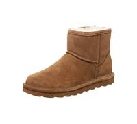 Winterboots BEARPAW "Alyssa", Damen, Gr. 38, camelfarben, Veloursleder, unifarben, Schuhe, Schlupfstiefel mit wasserabweisender NeverWet Imprägnierung (24486440-38) camelfarben