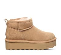 BEARPAW Damen Retro Shorty Boot | Damen Stiefelette | Bequemer Winterstiefel, Eiskaffee Solid, 42 EU