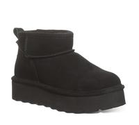 BEARPAW Damen Retro Shorty Boot | Damen Stiefelette | Bequemer Winterstiefel, Schwarz/Schwarz, 43 EU