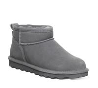 Winterboots BEARPAW "SHORTY", Damen, Gr. 42, grau, Veloursleder, unifarben, Schuhe, Winterstiefel, Schlupfstiefel mit herausnehmbarer Innensohle (46912418-42) grau