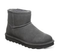 Winterboots BEARPAW "Alyssa", Damen, Gr. 37, grau, Veloursleder, unifarben, Schuhe, Schlupfstiefel mit wasserabweisender NeverWet Imprägnierung (54670567-37) grau