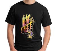 Beat Street American 80s Drama Film Short Sleeve Men's T-Shirt Casual Round Neck T Shirt Black M