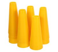 Beatifufu 10 Stück Gelbe Kunststoff-spulen mit Kegelförmigem Design Robuste Wollkegel für Effizientes Garnwickeln Verschleißfest für Nähen Stricken und Stickerei