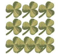 Beatifufu 10 Stück Grüner Kleeblatt Aufnäher zum Aufnähen und Aufbügeln mit Hitzeaktivierbarem Kleber Besticktes Patch aus Rayon für Kleidung und Taschen zur Selbstgemacht Dekoration Am St