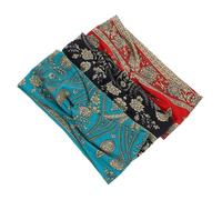 Beatifufu Breites Dehnbares Damen Haarband 3 Stück Mit Ethno Print Stoffbasiertes Stirnband Für Party Und Reisen Modisches Retro Knoten Stirnband Für Frauen
