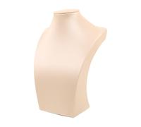 Beatifufu Halskettenhalter aus Gebürstetem Pu mit Ergonomischem Design Schmuckständer in Beige für Halsketten und Kleine Accessoires für Persönliche Sammlungen und Ausstellungen