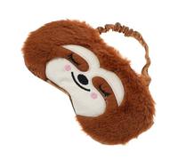 Beatifufu Niedliche Faultier Schlafmaske Verstellbar Weiche Augenbinde Flauschig Verdunkelnd für Mädchen Jungen Damen Herren Reise Büro Mittagsschlaf