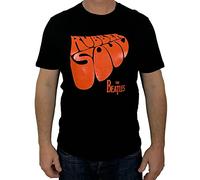 Beatles Herren T-Shirt, Rubber Soul, schwarz (Medium)