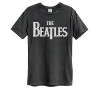 Amplified Unisex Erwachsene The Beatles Logo T-Shirt, Anthrazit, XL