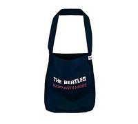 Beatles Tasche/Shoulderbag 'Hard Days Night', Navy, GOTS
